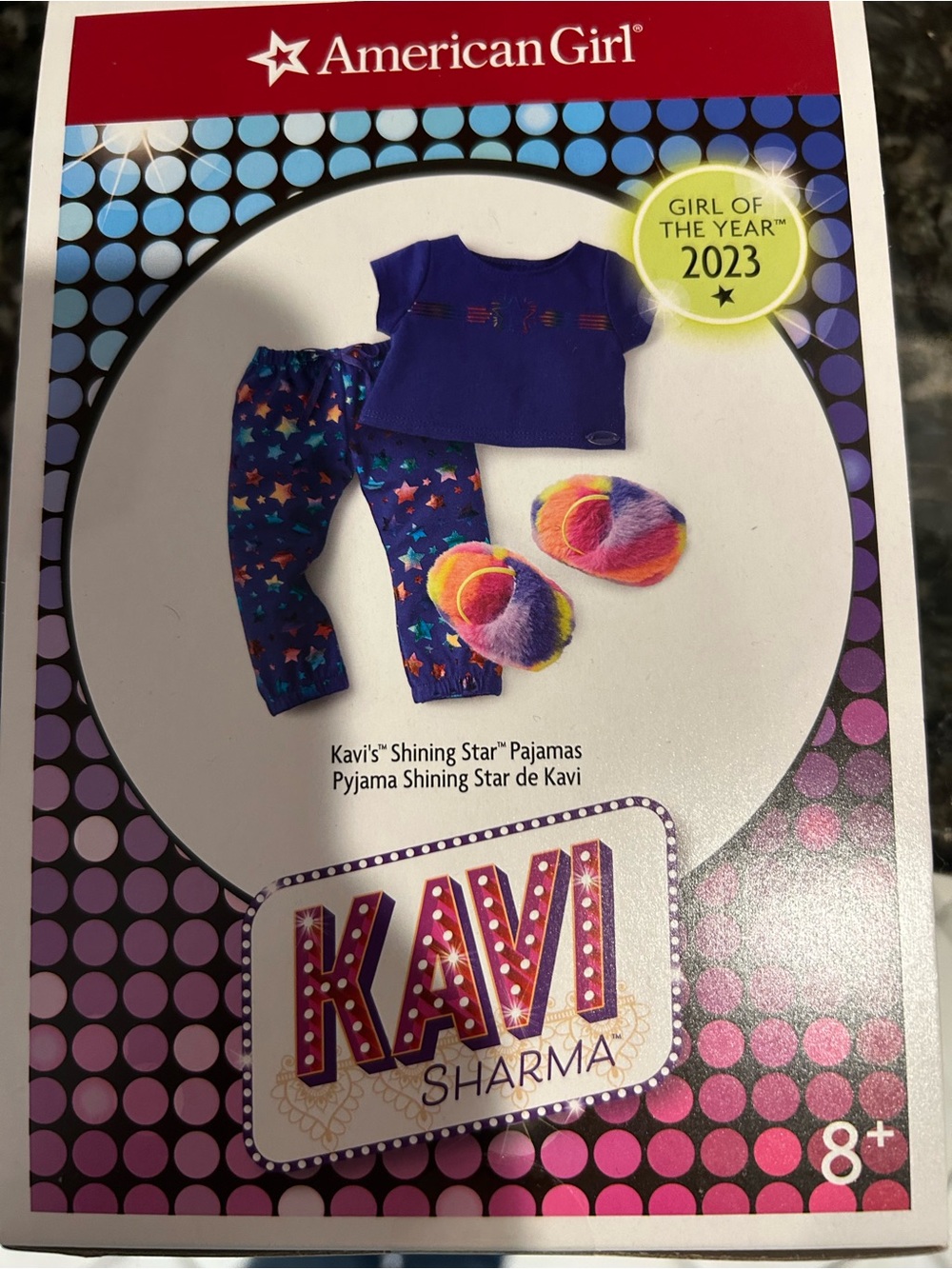 American Girl Royal Blue Shirt with Rainbow Star